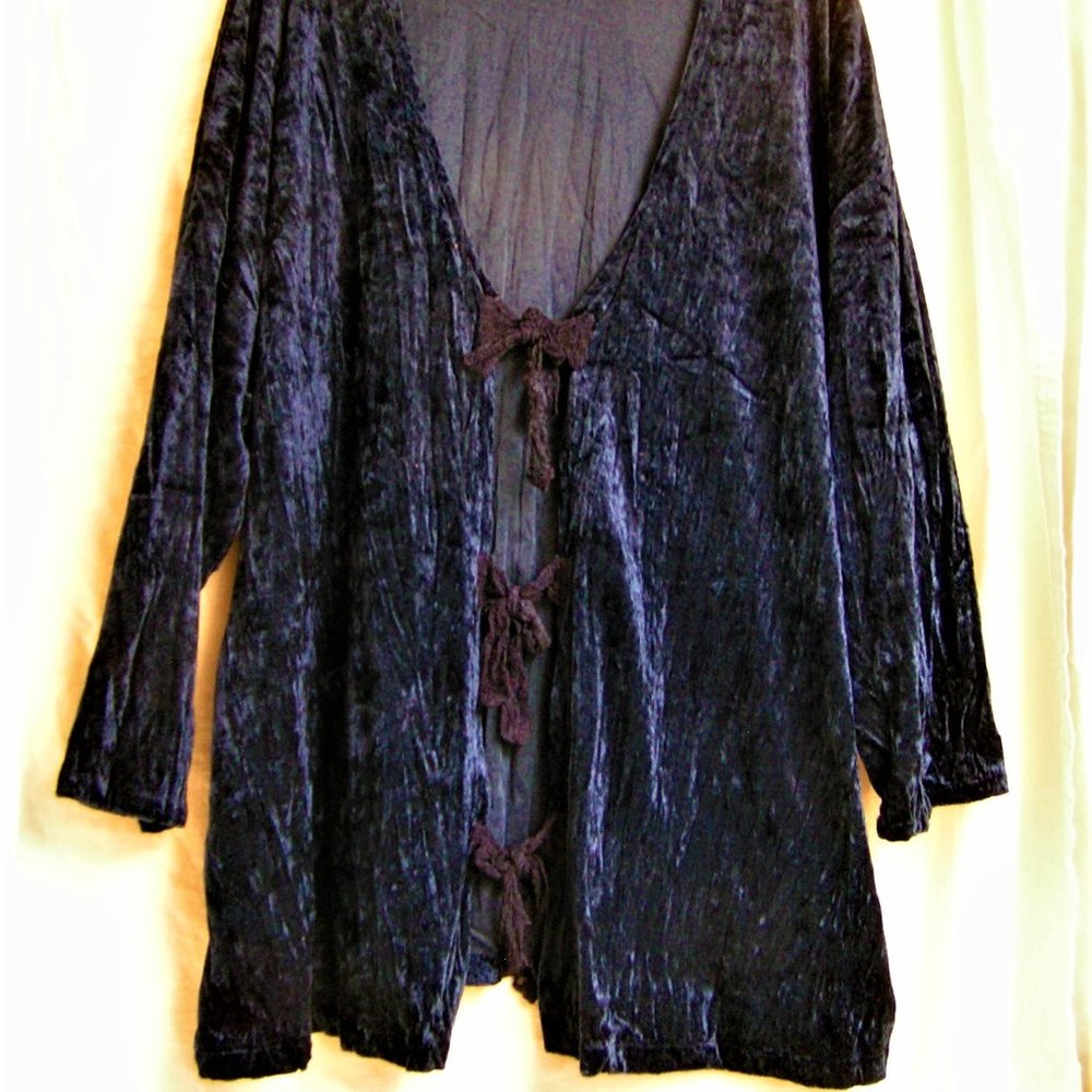 INDIGO BLUE VELVET JACKET XXL